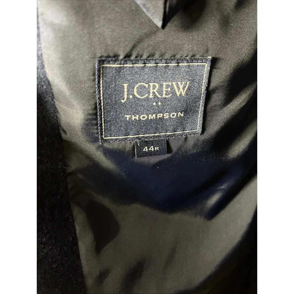 J.CREW Navy Thompson Suit Jacket Worsted Wool Blazer‎ Men's 44R